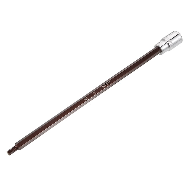 Unique Bargains 1/2 Inch Drive x 6mm Extra Long Hex Bit Socket, Metric, S2 & Cr-V Steel
