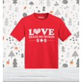 thumbnail image 2 of Shop4Ever Love Needs No Words Autism Awareness Toddler's Cotton T-Shirt 5T/6T Red, 2 of 6