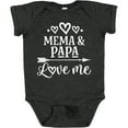 thumbnail image 3 of Inktastic Mema and Papa Love Me Boys or Girls Baby Bodysuit, 3 of 5