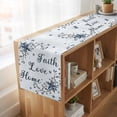 thumbnail image 6 of Table Runners 72 Inches Long Dress Scarves, Texas Star Country Farmhouse Kitchen/Dining Table Runner, Coffee Tablerunners, Blue Farmhouse Branches 14x72 Inch, 6 of 9