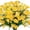 Yellow, variant on 13.8" Faux Daisy Flower for Home Decor, Indoor Outdoor Window & Garden Decoration, Artificial Single Stem Spring Summer Floral , 1Pcs White