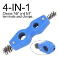 thumbnail image 2 of Kenally Terminales azules 4 de la batería del cepillo de limpieza del cepillo de la batería del cepillo de batería de coche en 1 cabeza del Accesorios para motos, 2 of 6