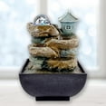 thumbnail image 5 of Tabletop Water Decorative Waterfall Fountain Waterfall Scene Tabletop Feng Shui Meditation Waterfall Fountain Indoor Decoration Crafts Style 3, 5 of 8