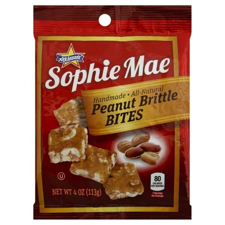 (4 Pack) Atkinson Candy Sophie Mae Peanut Brittle, 4 oz