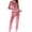 Pink 2 piece outfits for women, variant on wycnly Pajama Set for Women Womens Gold Velvet Pajamas Sets Fashion Color Block Long Sleeve Pullover Jogger Pants Lounge Sets Ladies Casual Homewear Sleepwear 2 Piece Outfits Under $10