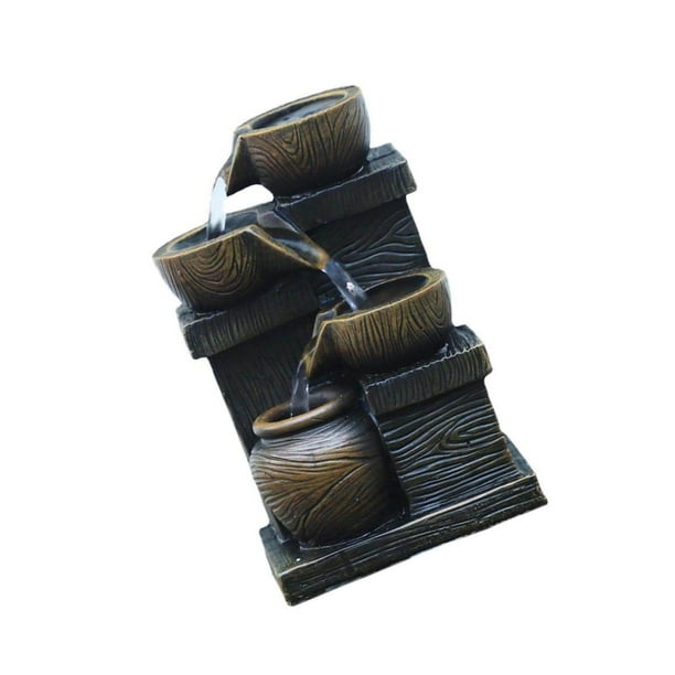 Indoor Water Fountain Bedroom Waterfall Farmhouse Home Room Feng Shui Yoga Deck Decor Bedroom