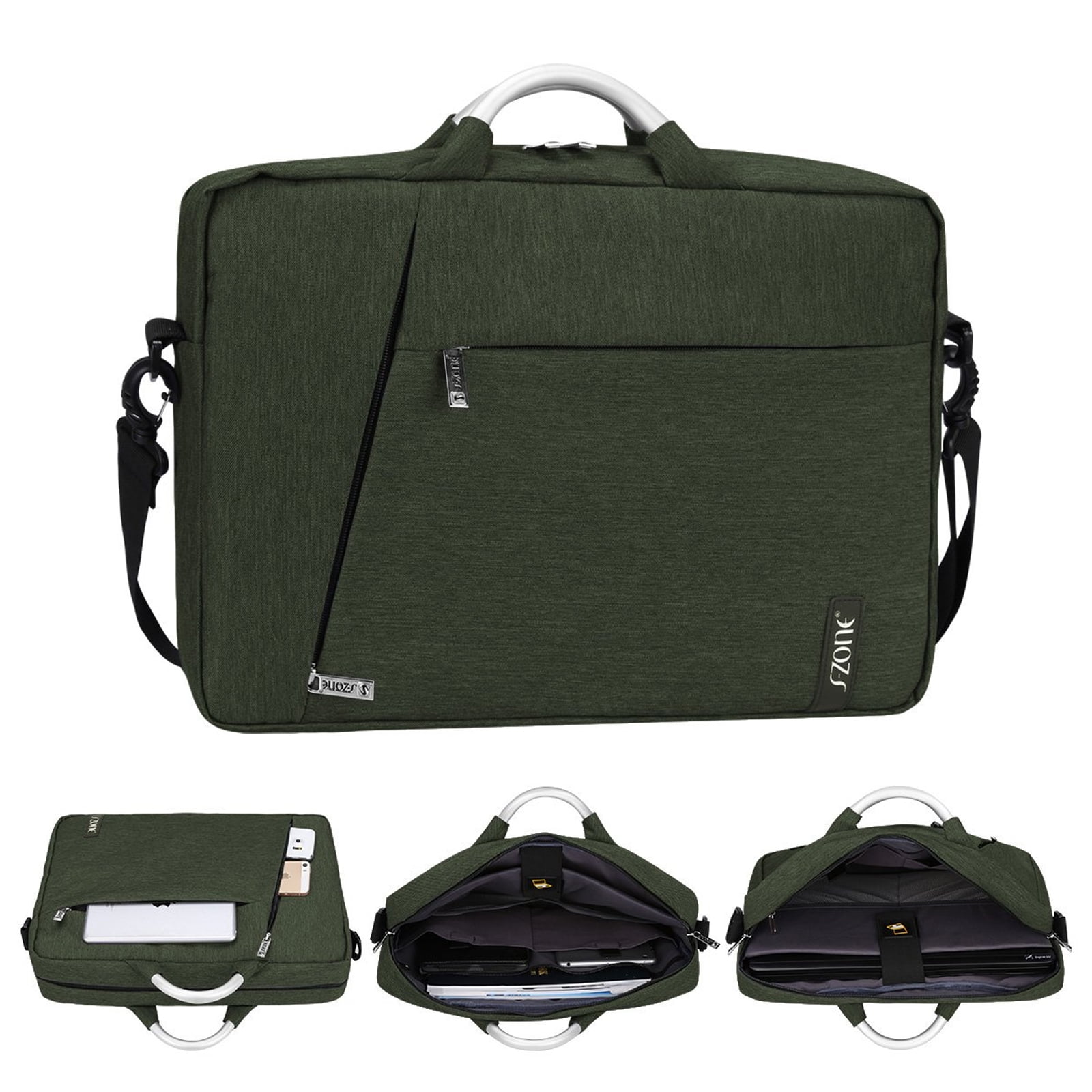 G4free - 15.6Inch Men/Women Laptop Briefcase Backpack Convertible Handbag Shoulder Bag Tote ...