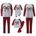 thumbnail image 4 of Onlypjs Family Christmas Pajamas Matching Sets – Plaid Long Sleeve Holiday Sleepwear for Women, Men, Couples, 4 of 8