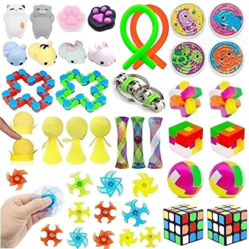 39 Pack Fidget Toys Bundle for Kids and Adults, Sensory Set for Stress Relief and Anti-Anxiety, Sensory Fidget Hand Toys for ADD ADHD Autism, School Supplies for Children - Walmart.com