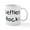White, variant on CafePress - Lefties Rock! Mug - 11 oz Ceramic Mug - Novelty Coffee Tea Cup
