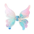 thumbnail image 2 of Ala de hada iluminada Disfraz de Halloween Ala de ángel Ala de mariposa LED ligera para niñas y mujeres para presentaciones escénicas Vacaciones Hallo azul, 2 of 8