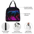 thumbnail image 3 of Yiaed Futuristic Purple Panther A、 Print Insulated Lunch Bag Reusable Cute Tote Lunch Box, Leakproof Cooler Lunch Bags for Work Office Travel School Picnic, 3 of 5