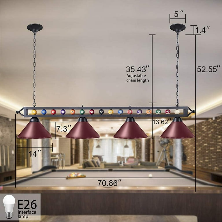 Wellmet pool table lights 2025