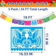 thumbnail image 2 of Banner de fiesta Heartome Cinco de Mayo, 54 pies, paquete de 3 unidades de plástico, 2 of 7