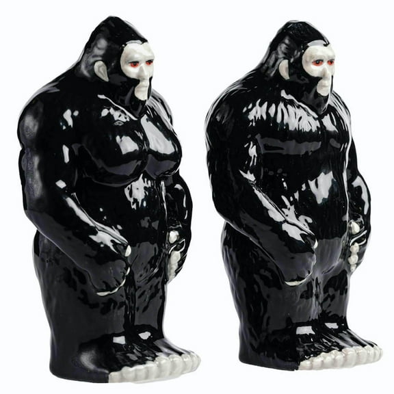 Jodges Trunk Bigfoot Salt and Pepper Shakers Set – Sasquatch Ceramic Salt and Pepper Shaker Set – Bigfoot Gifts – Funny Salt and Pepper Shakers – Animal Salt and Pepper Shakers