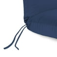 thumbnail image 6 of Jordan Manufacturing Sunbrella 74" x 22" Canvas Navy Solid Rectangular Outdoor Chaise Lounge Cushion with Ties and Hanger Loop, 6 of 11