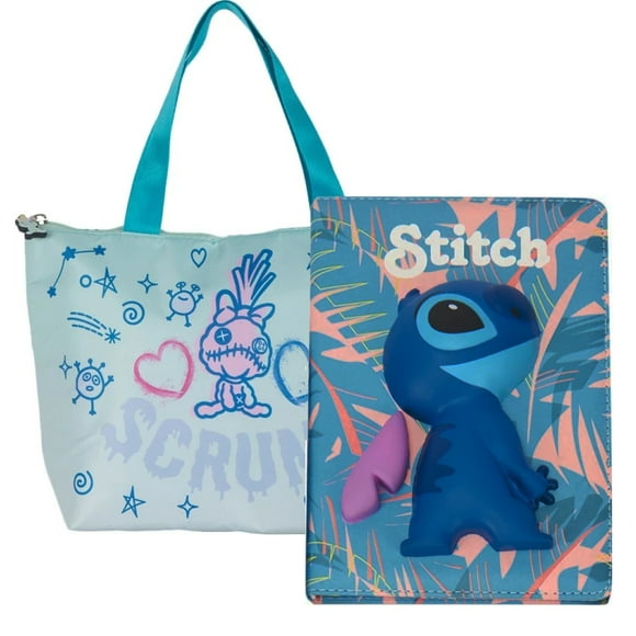 Libreta Squishy Disney Stitch Con Efecto 3d Incluye Stickers