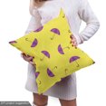 thumbnail image 5 of Ambesonne Umbrella Fabric by the Yard Upholstery, Rain Accessory Pattern, 3 Yards, Yellow and Violet, 5 of 5