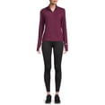 thumbnail image 2 of Avia Women's Active Full Zip Long Sleeve Jacket with Thumbholes and Sport Watch Opening, 2 of 5