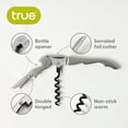 thumbnail image 2 of True TrueTap Double Hinged Waiter’s Corkscrew, Stainless Steel Wine Key Bottle Opener with Foil Cutter, 2 of 5