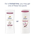 thumbnail image 4 of Dove Advanced Care Antiperspirant Deodorant for Women Caring Coconut 72 hour sweat and odor protection, 2.6 oz Twin Pack, 4 of 13