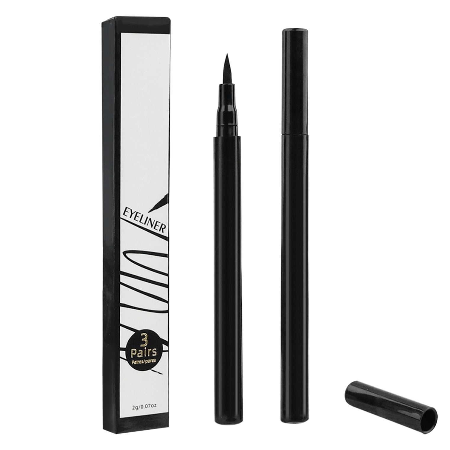 KI8jcuD Eyeliner Long Lasting Waterproof Self Adhesive Eyeliner Multi