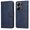Blue, variant on Wallet Phone Case for Xiaomi Poco M6 Pro 4G with Card Holder and Stand Function Blue