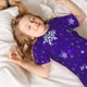 thumbnail image 5 of Balery Dark Purple Snowflakes Conjunto de Pijama Infantil de Manga Corta con Estampado – Ropa de Dormir de Algodón Suave-4X-Large, 5 of 6