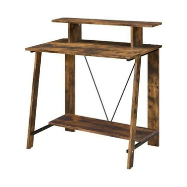 Ergode Writing Desk Weathered Oak & Black Finish