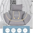 thumbnail image 5 of TOPCHANCES 35" x 23" White Hanging Egg Chair Seat Pad, Foldable Machine Washable, 5 of 7