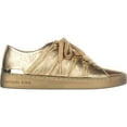 thumbnail image 4 of Womens Michael Kors Chelsie Lace Up Glitter Sneakers, Gold, 9.5 US / 40.5 EU, Gold, 4 of 6