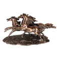 thumbnail image 2 of Rustic Western Wild And Free 3 Running Stallion Horses Racing The Wind Figurine, 2 of 5