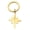 Eight-pointed star-G, variant on Stainless Steel North Star Crescent Moon Octagram Pendant Keychain, Key Ring, Daily Wear & Handbag Ornament Accessory (Eight-pointed star-S)