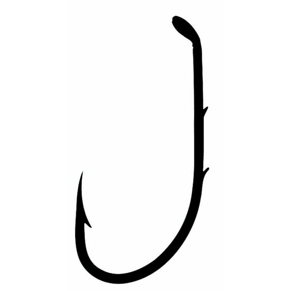 Mustad 92641 Beak, Special Long Shank With 2 Slices, Forged, Down Eye Classic Hook - 50 Per Pack