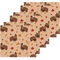 thumbnail image 3 of SKYSONIC Thanksgiving Turkey Cotton Washcloths Set of 4, Highly Absorbent Soft Fingertip Towel for Bathroom, Gym, Hotel and Spa, 12 x 12 Inch, 3 of 7