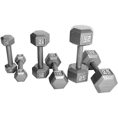 CAP Barbell Cast Iron Hex Dumbbell, Single by Cap Barbell