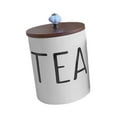 thumbnail image 2 of Luzkey Ceramic Storage Container with Lid Airtight Kitchen Canister Multifunction Rustic Decors Airtight Coffee Container for Office 1.3L brown lid, 2 of 8