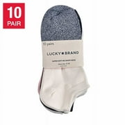 Lucky Brand Womens Soft No Show Sock, 10-pair