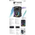 thumbnail image 2 of IQ Sound Supersonic IQ-2308BT Cyber Flex8 8" Portable Bluetooth Speaker w/ TWS, LED Lights, FM Radio, USB/SD/AUX/Mic, 2 of 5