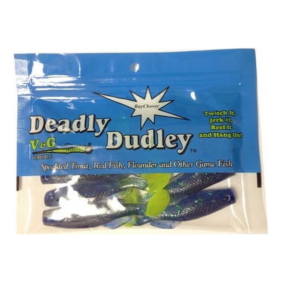 Deadly Dudley DDBC-248 Baychovey Mojo Mullet 3" Soft Plastic Fishing Lure