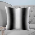 thumbnail image 4 of 24x24 Pillow Covers Set of 2, White Black Throw Pillow Covers Decorative Couch Cushion Case, Modern Gradient Vertical Stripes Geometric Microfiber Square Pillowcases for Bedroom Car Living Room, 4 of 7
