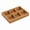 Six-compartment tray, variant on Wooden Serving Tray Divided Food Storage Containers for Snacks, 4-Grid, Natural, 1-Pack