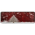 thumbnail image 5 of Dreamtimes Christmas Tree Red Hallway Runner Rug 2'x6' Kitchen Rug with Rubber Backing Winter Snowflake Xmas Non Slip Entryway Rug Runner Washable Soft Area Rug for Hallway Bedroom Kitchen Decor, 5 of 6