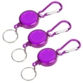 thumbnail image 2 of Telescopic Burglar Keychain, Multifunction Portable Retractable Keychain Buckle Durable Strong With Carabiner For Outdoor Blue,Green,Purple, 2 of 8