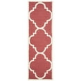 thumbnail image 5 of SAFAVIEH Cambridge Justine Geometric Wool Area Rug, Rust/Ivory, 8' x 8' Round, 5 of 10