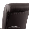 thumbnail image 4 of Subrtex Leather Anchor Studded Indoor Dining Chair Set of 2, Modern Mid-Century Home Chairs, Brown, 4 of 9
