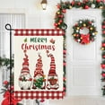 thumbnail image 3 of Gnome Merry Christmas Garden Flags for Outside, Cute Gnomes Winter Welcome Yard Flag, Burlap Seasonal Winter Christmas Holiday Flag 12.5x18 Double Sided for Yard Lawn Farmhouse Decor, 3 of 6