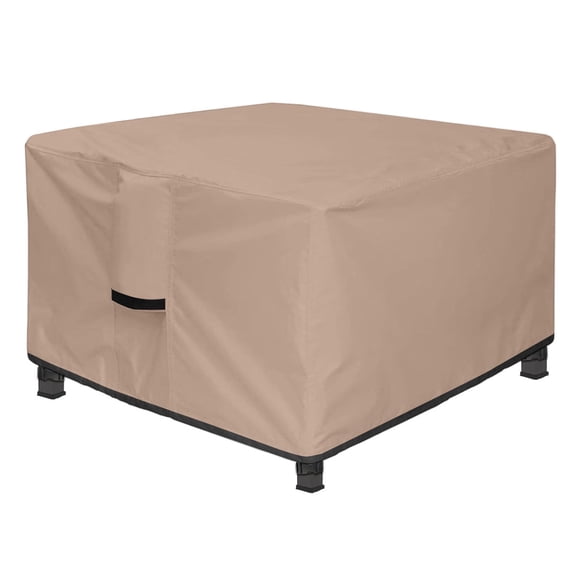 Waterproof Heavy Duty Gas Fire Pit Table Cover, Square Fire Pit Cover, UV Protected Fire Pit Cover for Outdoor, 44" L x 28" W x 24" H