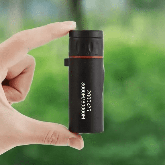 2000x25 Long Range HD Professional Adult Monocular and Mini Portable Telescope for outdoor camping and hunting