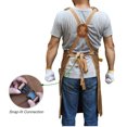 thumbnail image 3 of Men Work Apron with 9 Tool Pockets, Carpenter Apron with Durable Oilcloth, Tool Apron Gift for Men Carpenters, 3 of 4